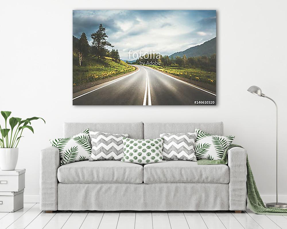 country highway (vászonkép) - vászonkép, falikép otthonra és irodába