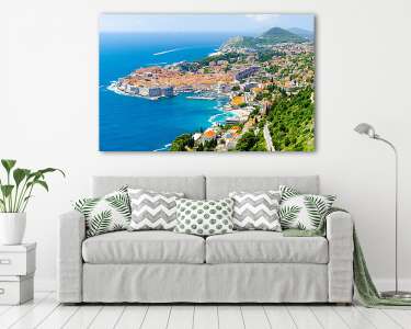 amazing view of Dubrovnik old town, Dalmatia, Croatia (vászonkép) - vászonkép, falikép otthonra és irodába