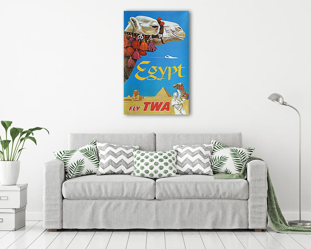 Fly TWA - Egyiptom (többrészes kép) - vászonkép, falikép otthonra és irodába