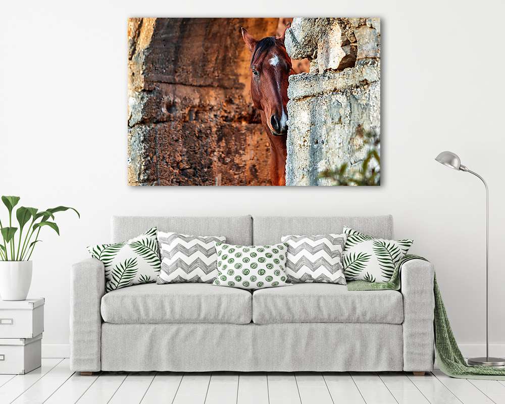 Lovas bújócska (vászonkép) - vászonkép, falikép otthonra és irodába