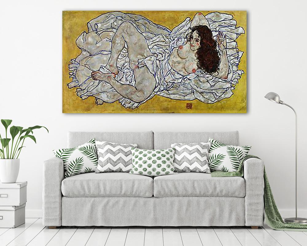 Fekvő női akt - vászonkép, falikép vásárlás Fekvő női akt (bögre) - vászonkép, falikép otthonra és irodába