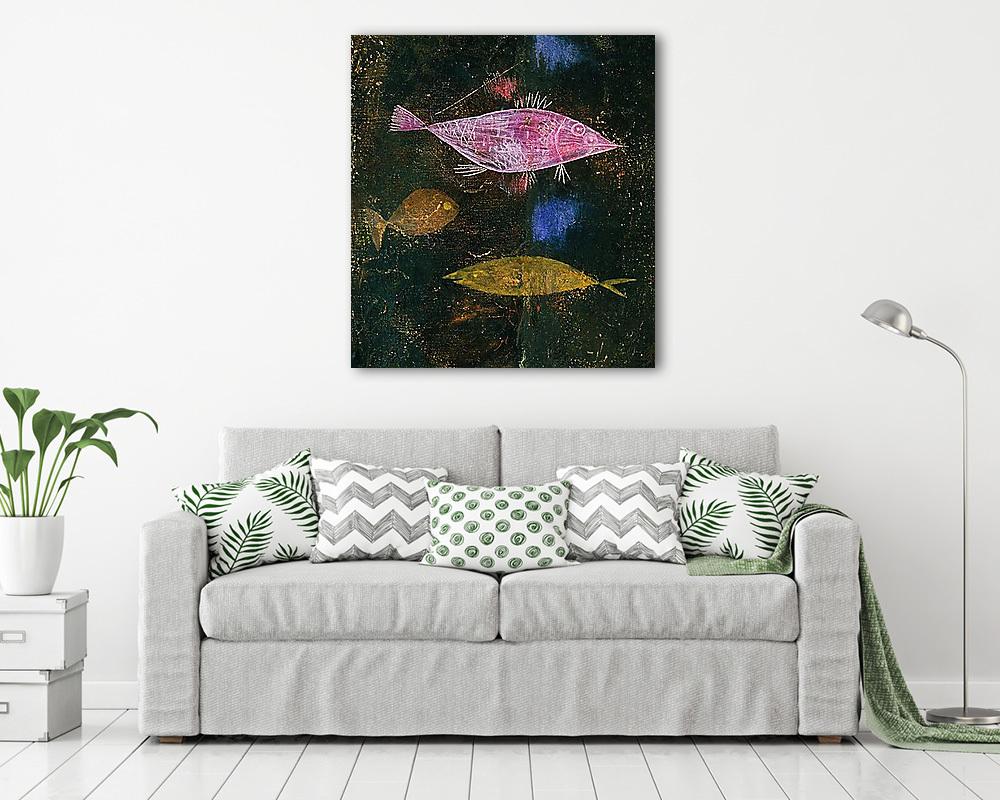 Halak a patakban (részlet 4.) (poszter) - vászonkép, falikép otthonra és irodába