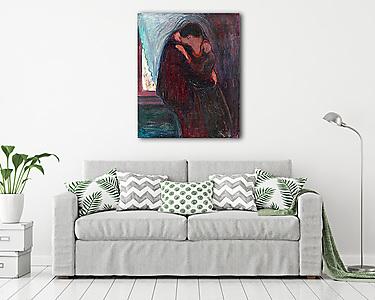 A csók (vászonkép) - vászonkép, falikép otthonra és irodába