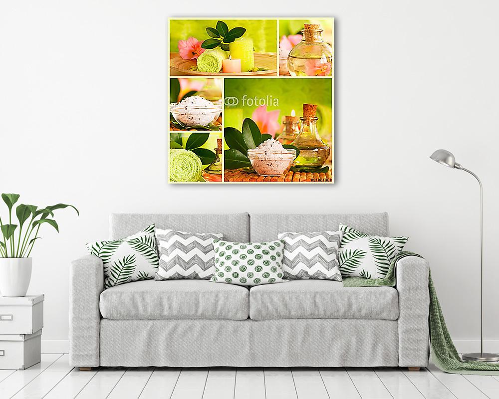 Spa kollázs (poszter) - vászonkép, falikép otthonra és irodába