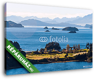 Nahuel Huapi-tó, Patagónia Argentína, Bariloche közelében - vászonkép 3D látványterv