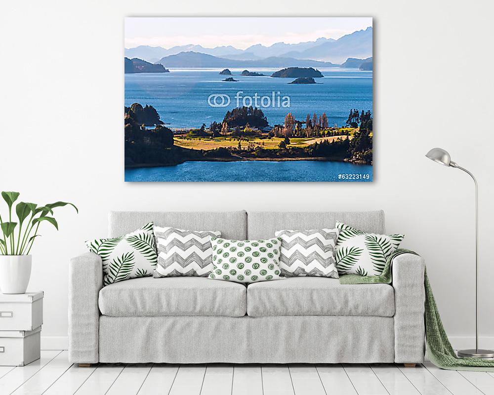 Nahuel Huapi-tó, Patagónia Argentína, Bariloche közelében (fotótapéta) - vászonkép, falikép otthonra és irodába