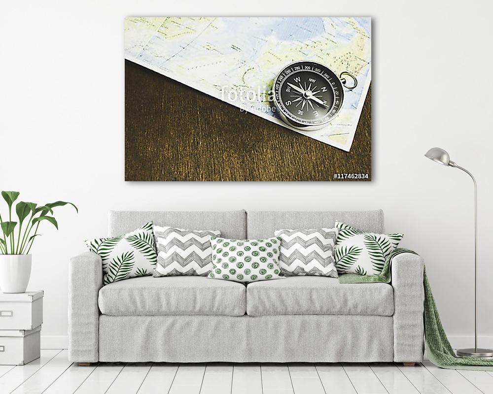 Iránytű (bögre) - vászonkép, falikép otthonra és irodába