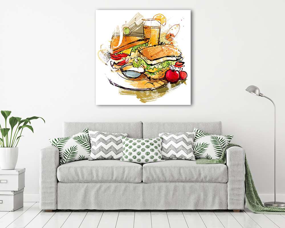 Szendvicsek - vászonkép, falikép vásárlás Szendvicsek (vászonkép) - vászonkép, falikép otthonra és irodába