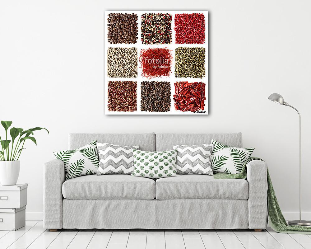 Borsó és chili válogatás (poszter) - vászonkép, falikép otthonra és irodába