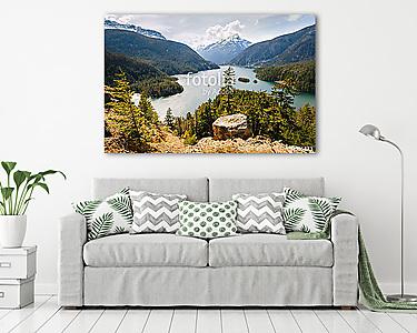 River View at North Cascades National Park (vászonkép) - vászonkép, falikép otthonra és irodába