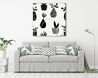 Vases and Pots Seamless Pattern (vászonkép) - vászonkép, falikép otthonra és irodába