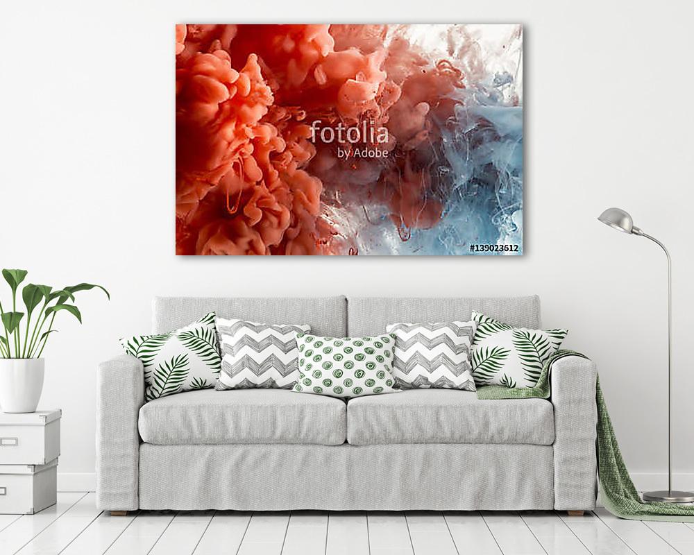 Abstract Paint in Water Background (fotótapéta) - vászonkép, falikép otthonra és irodába