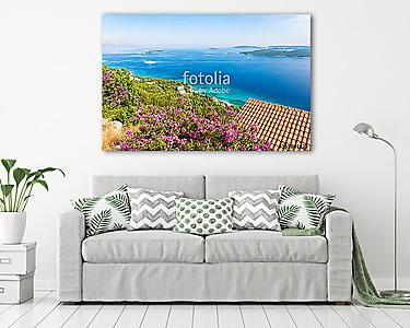 view on azure adriatic sea from peljesac peninsula in Dalmatia, Croatia (vászonkép) - vászonkép, falikép otthonra és irodába