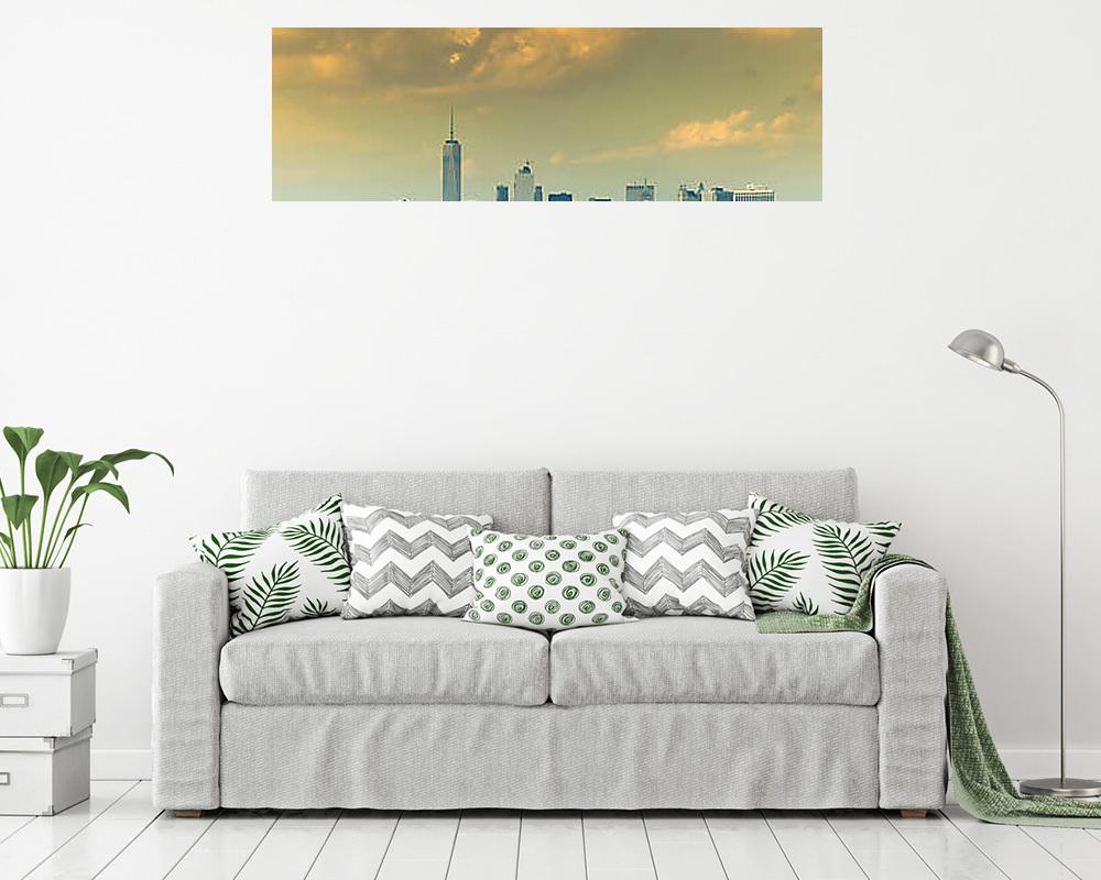 New York City - arany-kékben (vászonkép) - vászonkép, falikép otthonra és irodába