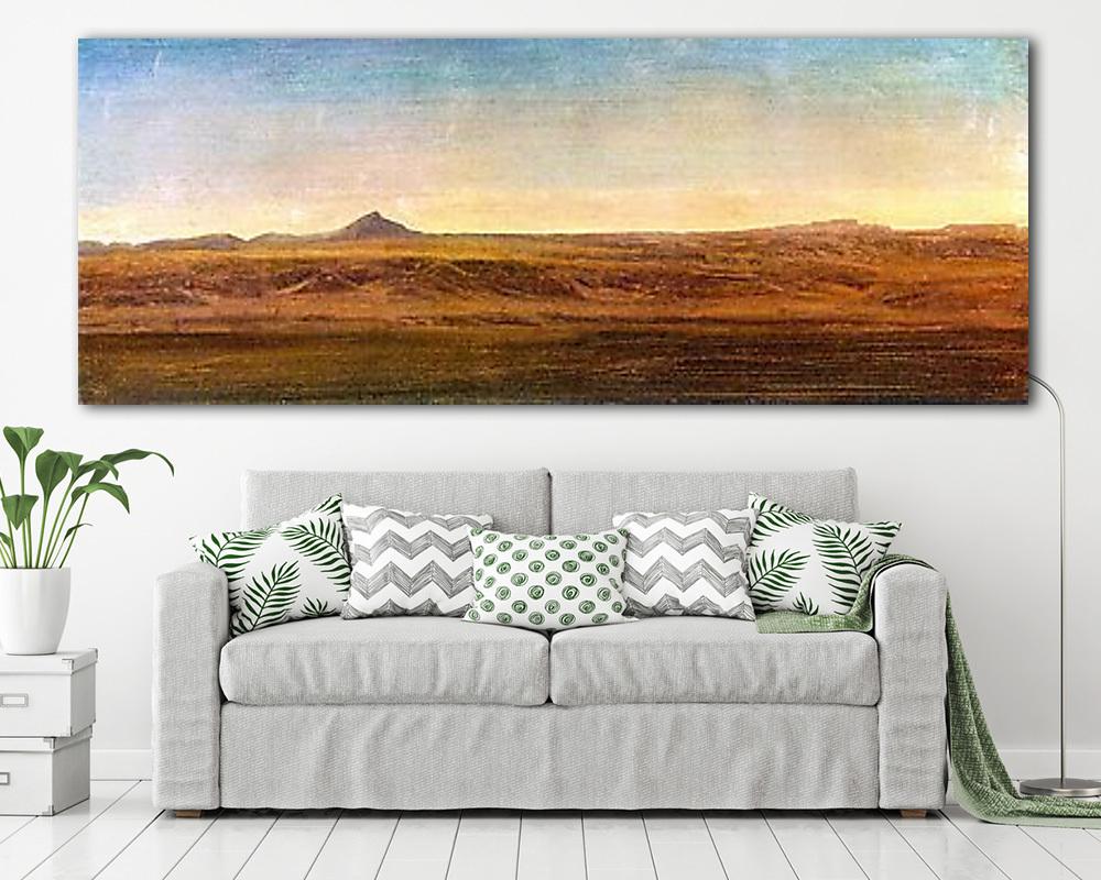 Barna táj (többrészes kép) - vászonkép, falikép otthonra és irodába