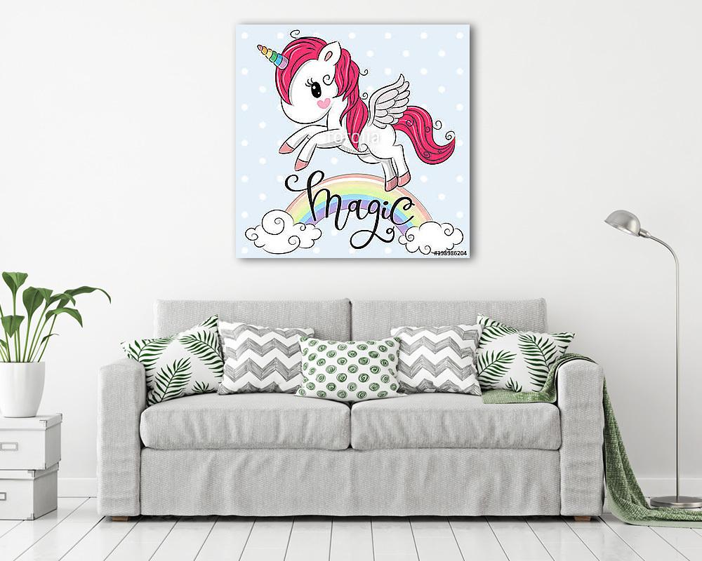 Varázsunikornis (vászonkép) - vászonkép, falikép otthonra és irodába