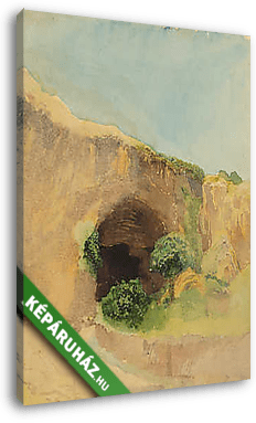 Barlang bejárat - vászonkép 3D látványterv