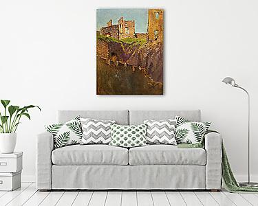 A beckói vár romjai - vászonkép, falikép otthonra és irodába