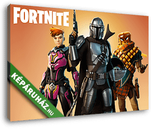 Fortnite – The Mandalorian (6:4) + logo - vászonkép 3D látványterv