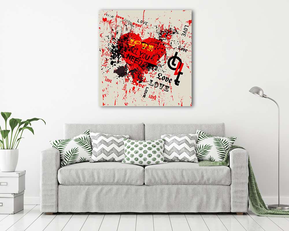 Love - Graffiti stílus - vászonkép, falikép vásárlás Love - Graffiti stílus (vászonkép) - vászonkép, falikép otthonra és irodába