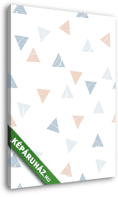 Pasztel háromszögek tapétaminta - vászonkép 3D látványterv