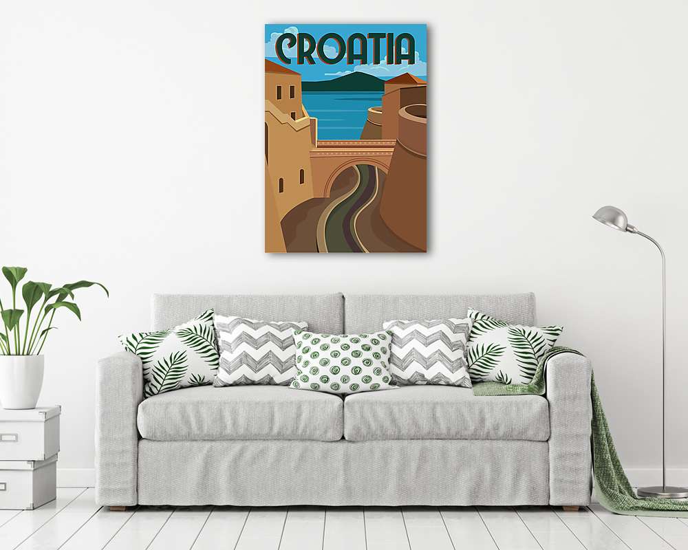 Horvátország, poszter (vászonkép) - vászonkép, falikép otthonra és irodába