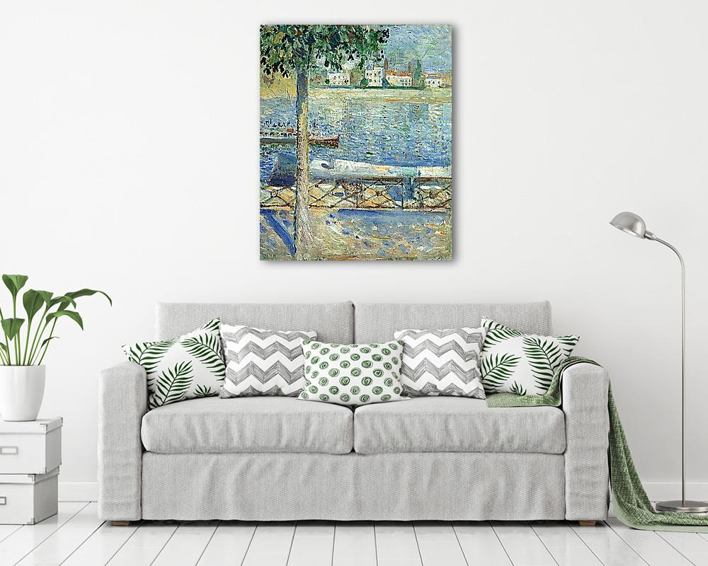 A Szajna Saint-Cloud-nál (poszter) - vászonkép, falikép otthonra és irodába