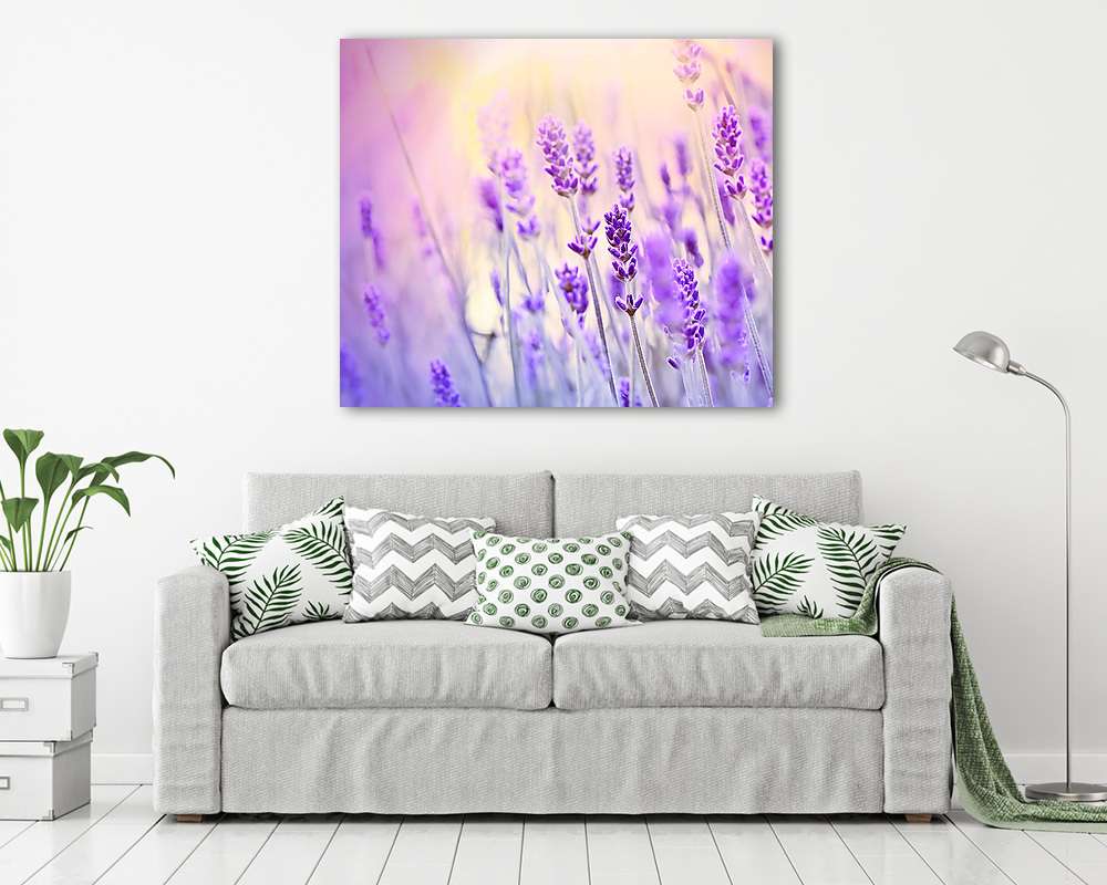 Levendula napfény által megvilágítva - vászonkép, falikép vásárlás Levendula napfény által megvilágítva (vászonkép) - vászonkép, falikép otthonra és irodába