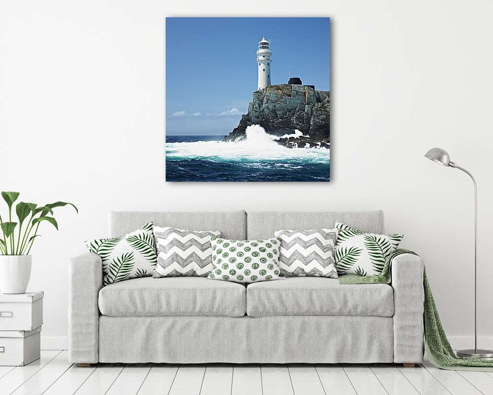 világítótorony, Fastnet Rock, County Cork, Írország (vászonkép) - vászonkép, falikép otthonra és irodába