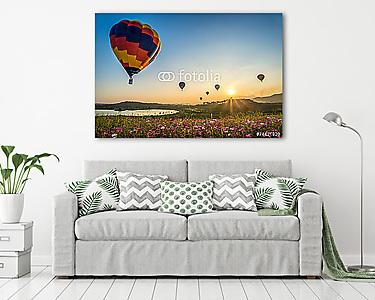 Hőlégballon fesztivál (vászonkép) - vászonkép, falikép otthonra és irodába