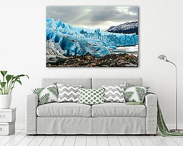 Korán reggel a Perito Moreno gleccseren, Argentínában (vászonkép) - vászonkép, falikép otthonra és irodába