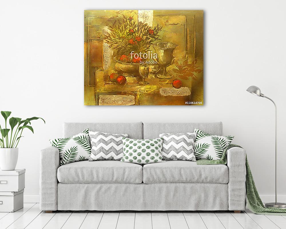 csendélet kézzel készített festmény - vászonkép, falikép vásárlás csendélet kézzel készített festmény (vászonkép) - vászonkép, falikép otthonra és irodába