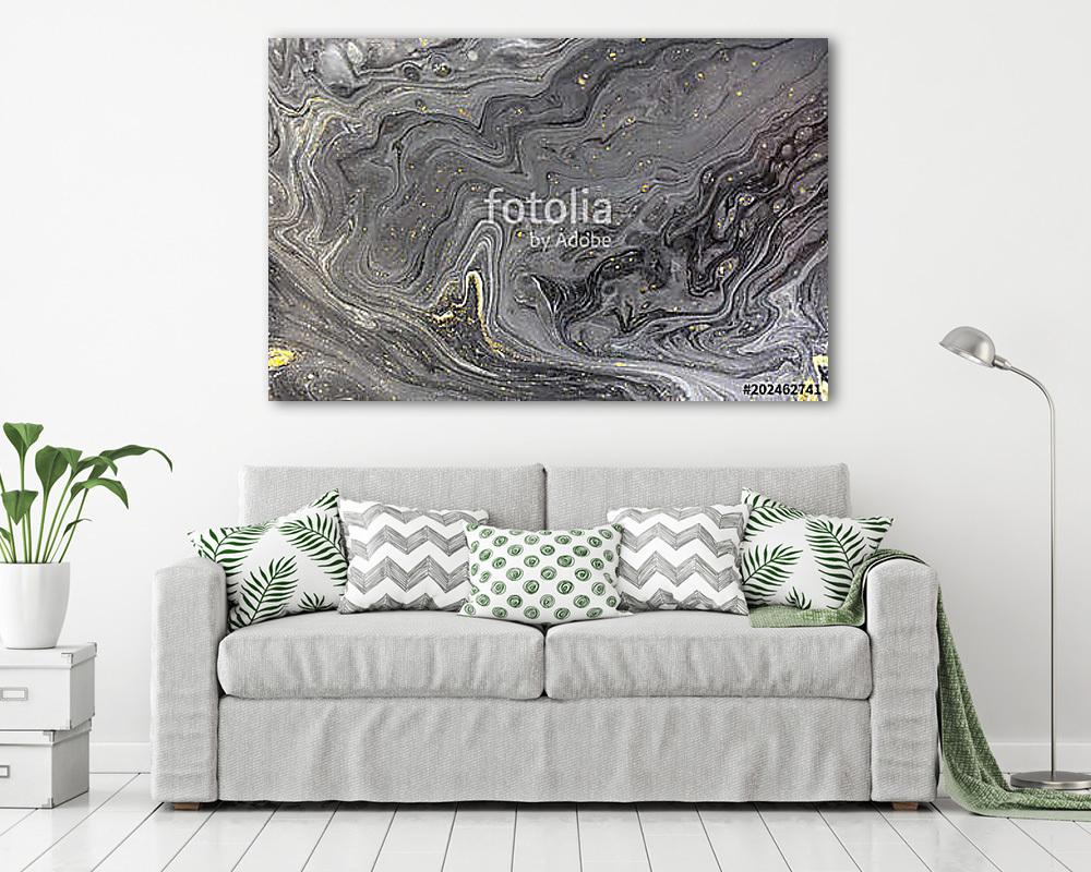 Marble abstract acrylic background. Nature marbling artwork texture. (bögre) - vászonkép, falikép otthonra és irodába