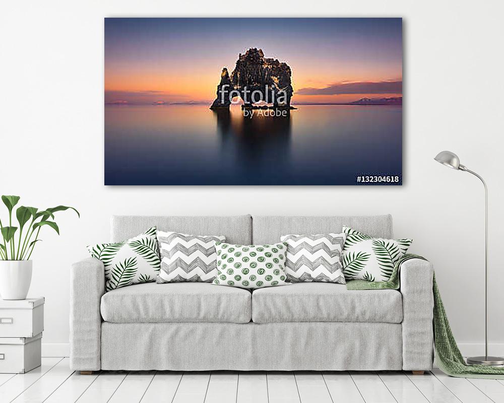 Hvitserkur The Stone Rhino - ICELAND (fotótapéta) - vászonkép, falikép otthonra és irodába