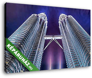 Petronas-tornyok, Kuala Lumpur, Malajzia - vászonkép 3D látványterv