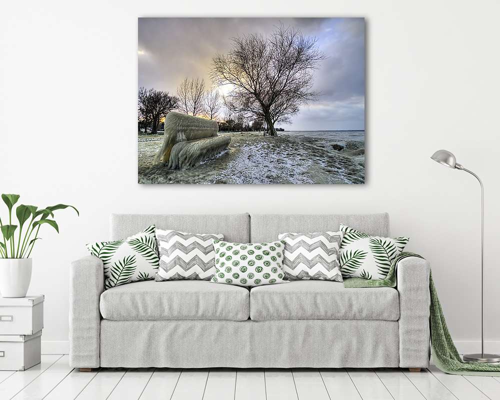 Jeges pad (fotótapéta) - vászonkép, falikép otthonra és irodába