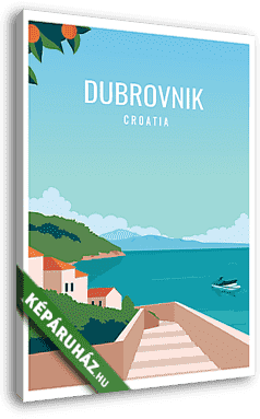 Dubrovnik poszter - vászonkép 3D látványterv