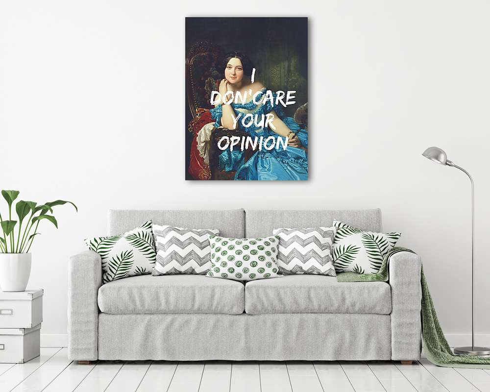 I don't care your opinion (Barokk & Graffiti) - vászonkép, falikép vásárlás I don't care your opinion (Barokk & Graffiti) (vászonkép) - vászonkép, falikép otthonra és irodába