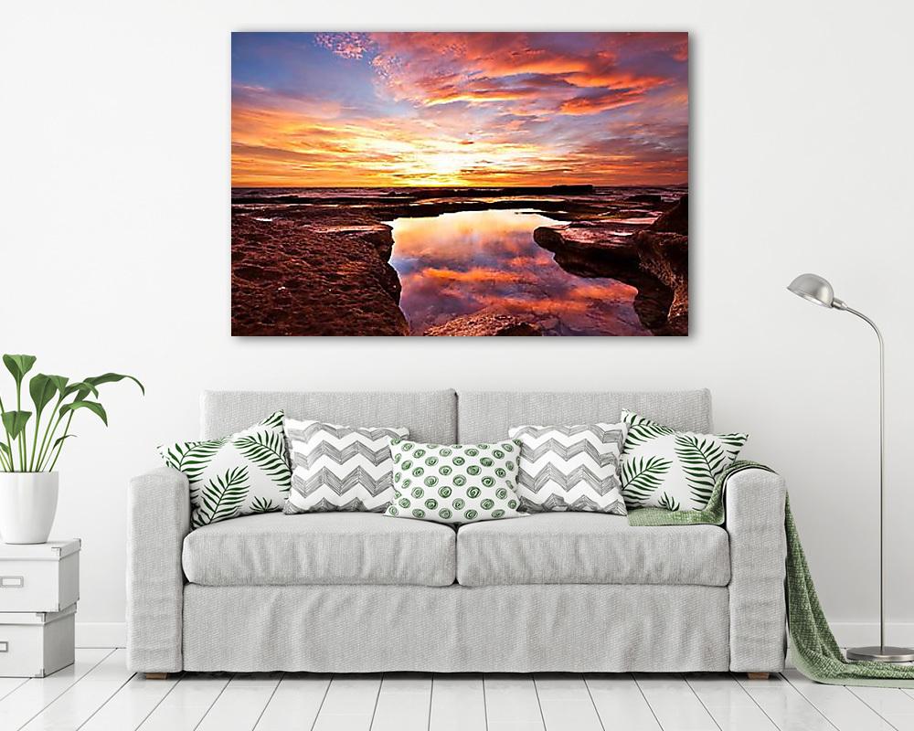 Naplemente a tengerparton, Mallorcán - vászonkép, falikép vásárlás Naplemente a tengerparton, Mallorcán (bögre) - vászonkép, falikép otthonra és irodába