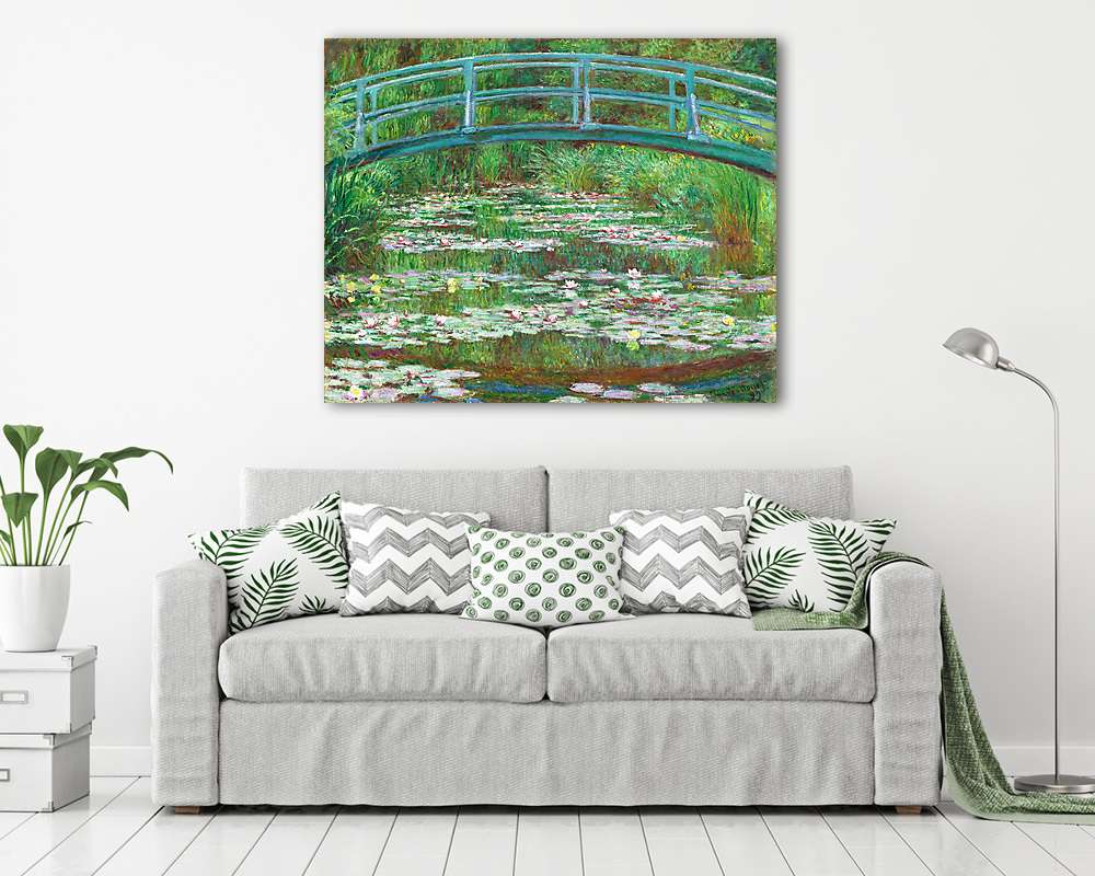 A japán híd Givernyben (1899) (többrészes kép) - vászonkép, falikép otthonra és irodába