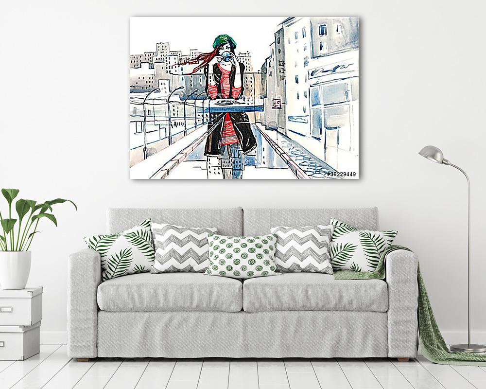 városi élet (C sorozat) (többrészes kép) - vászonkép, falikép otthonra és irodába