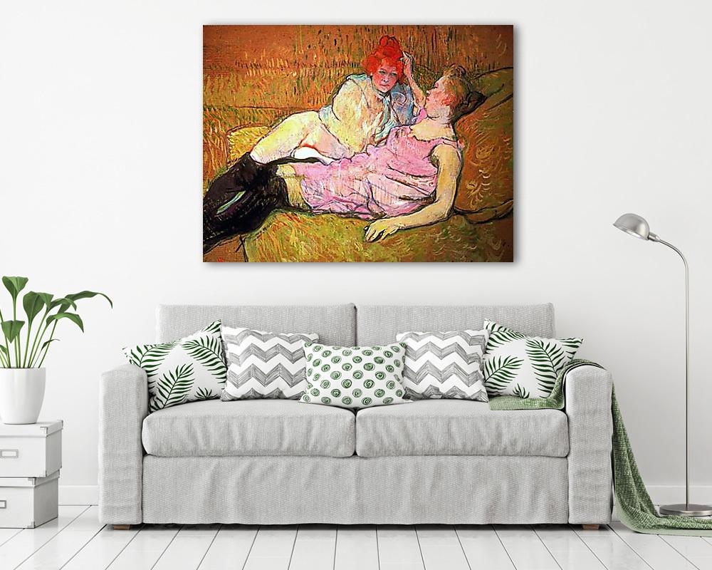 Kanapén fekvő nők (vászonkép) - vászonkép, falikép otthonra és irodába