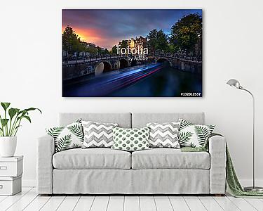 Amsterdam Sunset - Netherlands (vászonkép) - vászonkép, falikép otthonra és irodába