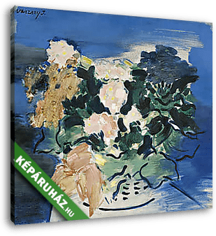 Virágok vázában - vászonkép 3D látványterv