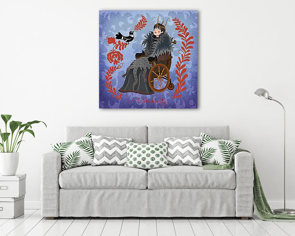 A csókakirály (Bran Stark) (vászonkép) - vászonkép, falikép otthonra és irodába