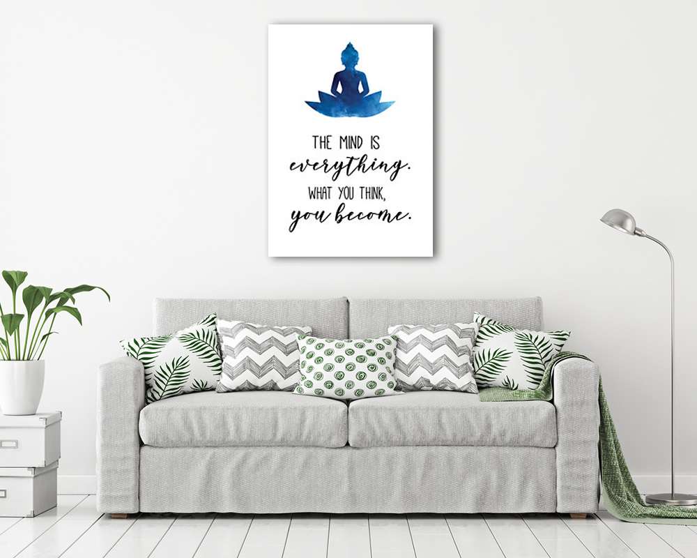 Jóga motivációs üzenet (poszter) - vászonkép, falikép otthonra és irodába