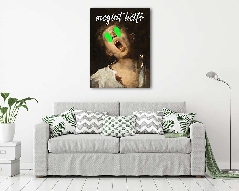 Megint hétfő (Ásító inas alapján) (többrészes kép) - vászonkép, falikép otthonra és irodába