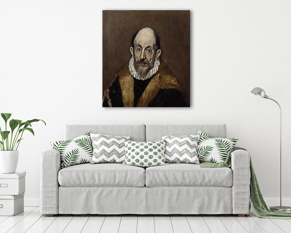 El Greco feltételezett önarcképe (1604) (vászonkép) - vászonkép, falikép otthonra és irodába