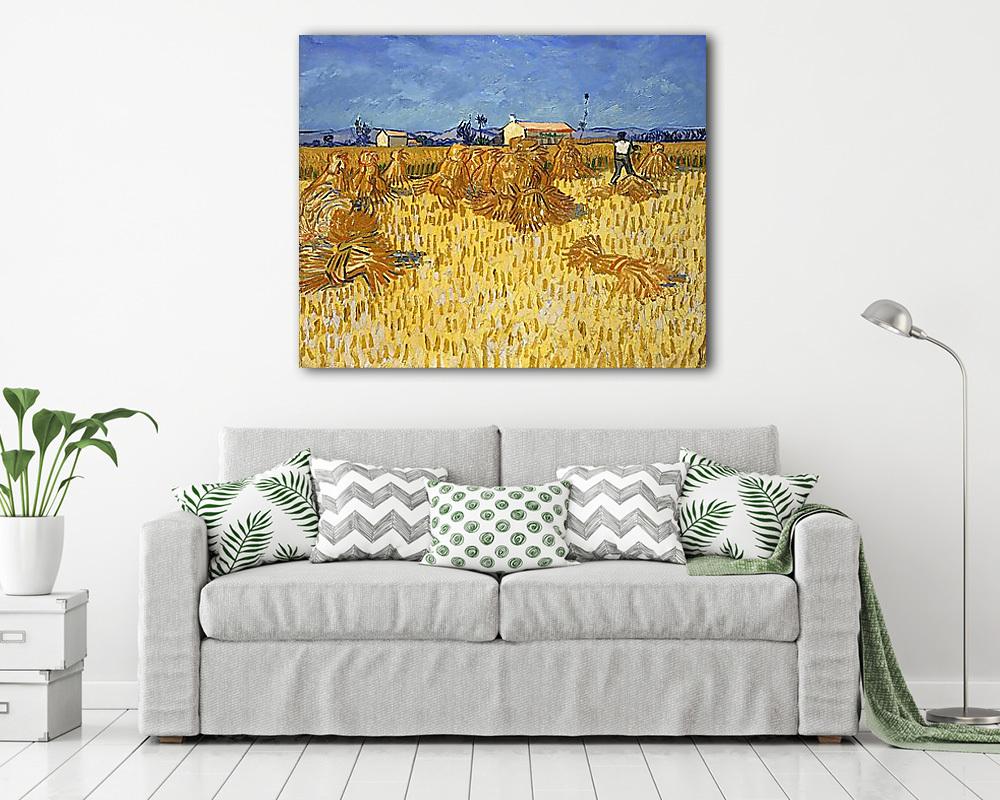 Aratás Provence-ban - vászonkép, falikép vásárlás Aratás Provence-ban (fotótapéta) - vászonkép, falikép otthonra és irodába