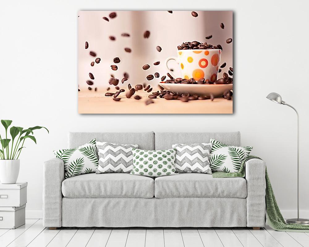 Kávé - mindenhol - vászonkép, falikép vásárlás Kávé - mindenhol (bögre) - vászonkép, falikép otthonra és irodába